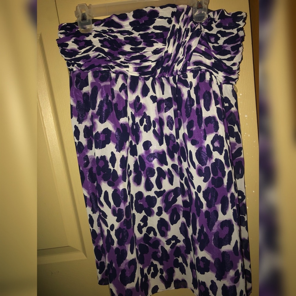 Purple leopard dress